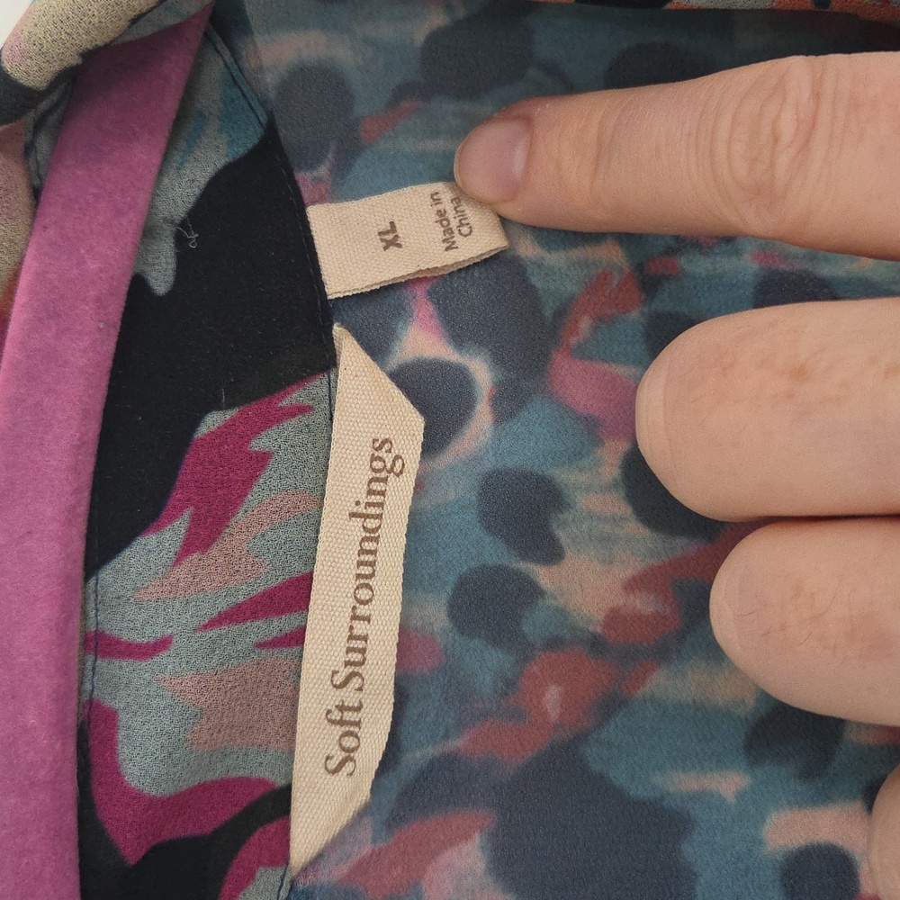 Soft Surroundings Sheer Buttondown Duster Dress - Picture 4 of 10